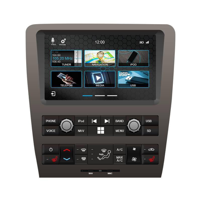 Navigatie Ford mustang touch Screen parrot carkit overname boordcomputer TMC Carplay android auto