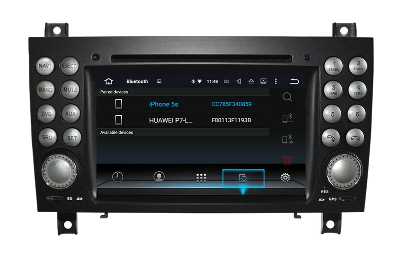 Radio navigatie Mercedes SLK 2004-2011 android 13 dvd carkit 64GB android auto apple carplay