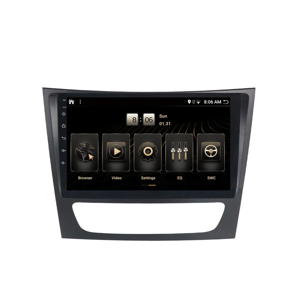 Navigatie voor Mercedes E Klasse W211 vanaf 2018 touchScreen android 10 carkit Apple Carplay android auto