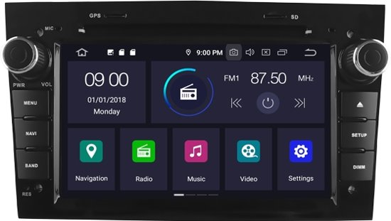 Autoradio navigatie opel dvd carkit 12 dab 64GB