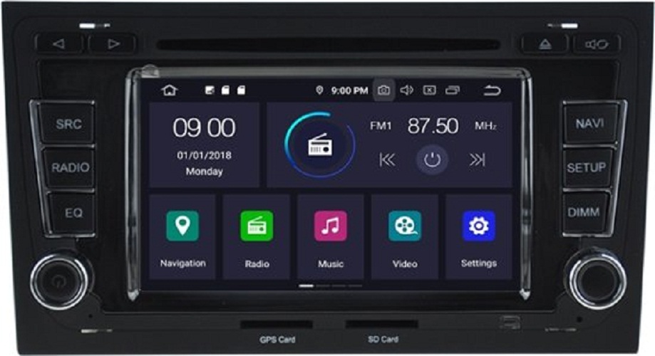 Navigatie AUDI A4 2000-2012 dvd carkit android 12  android auto apple carplay 