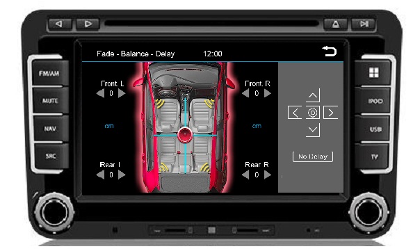 Geschikt voor volkswagen Caddy RNS 510 Navigatie apple carplay android auto Parrot carkit TMC DAB+
