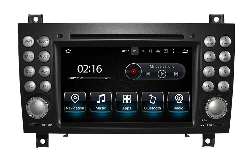 Radio navigatie Mercedes SLK 2004-2011 android 13 dvd carkit 64GB android auto apple carplay