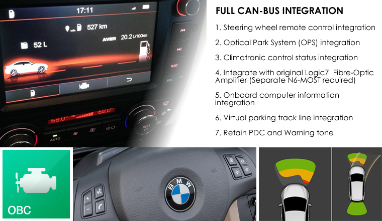 BMW Navigatie systeem E90  Parrot carkit Boordcomputer TMC DAB+