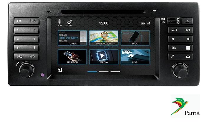 BMW  E39 - 5 SERIE Navigatie dvd Parrot carplay android auto TMC DAB+