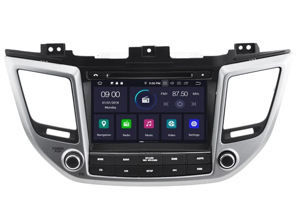Hyundai tucson vanaf 2015 Navigatie dvd carkit usb android 12 draadloos carplay android auto