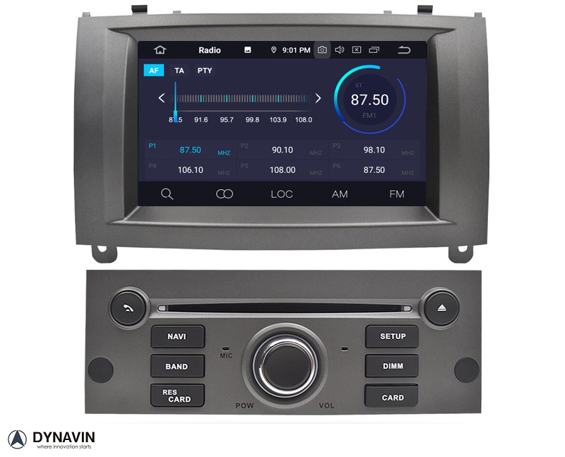 Navigatie Peugeot 407 2004-2011 dvd carkit android 13 usb apple carplay android auto