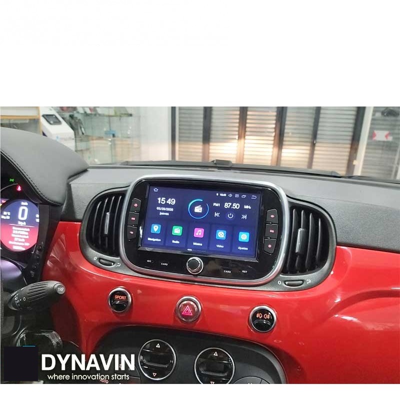 Stewart Island deze Piket Navigatie fiat 500 2016-2019 carkit android 12 dvd usb