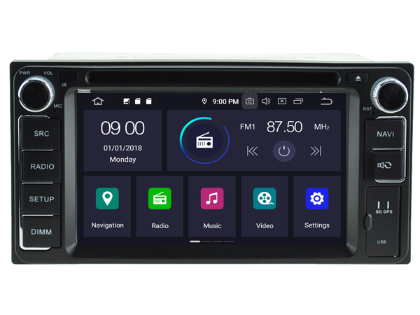 2 din Toyota navigatie carkit android 12 dvd usb 64gb draadloos apple carplay  android auto