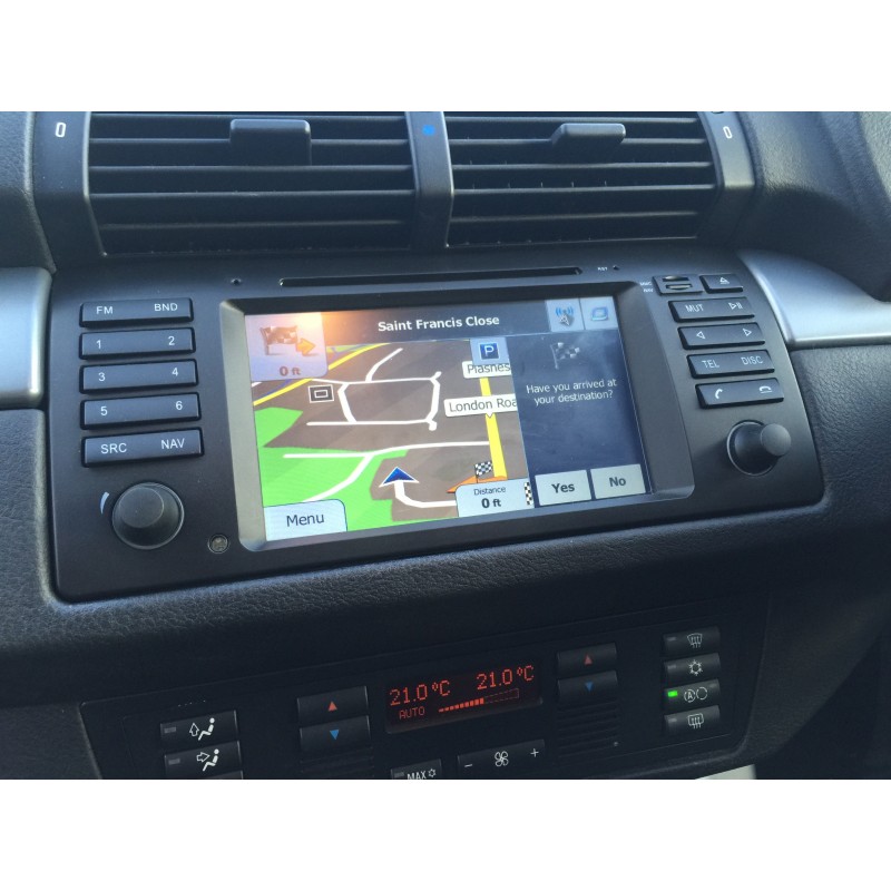 BMW X5 E53 Navigatie dvd Parrot carkit apple carplay android auto TMC