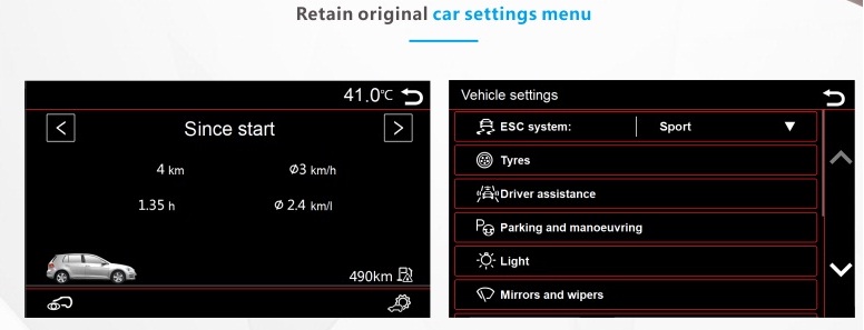 Navigatie geschikt voor VW Touran vanaf 2015 touch Screen parrot carkit overname boordcomputer TMC DAB+ Carplay android auto