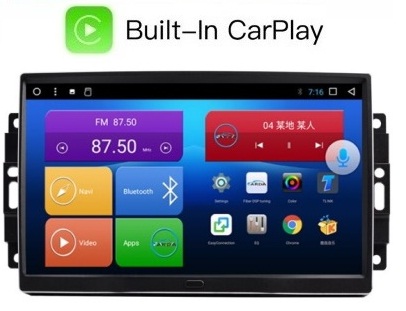 Chrysler Jeep Dodge radio navigatie 9inch android 10 wifi bluetooth dab+ carplay