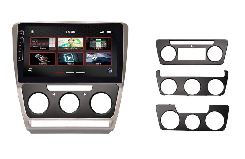 Navigatie skoda octavia II 2004-2013 touch Screen parrot carkit overname boordcomputer TMC Carplay android Auto  