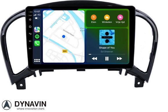 Nissan juke 2011-2017  navigatie dvd carkit 10 inch scherm android 10 usb 32GB