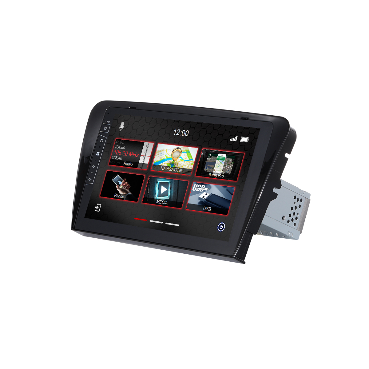 Navigatie skoda octavia III vanaf 2013 touch Screen parrot carkit overname boordcomputer TMC Carplay android Auto 