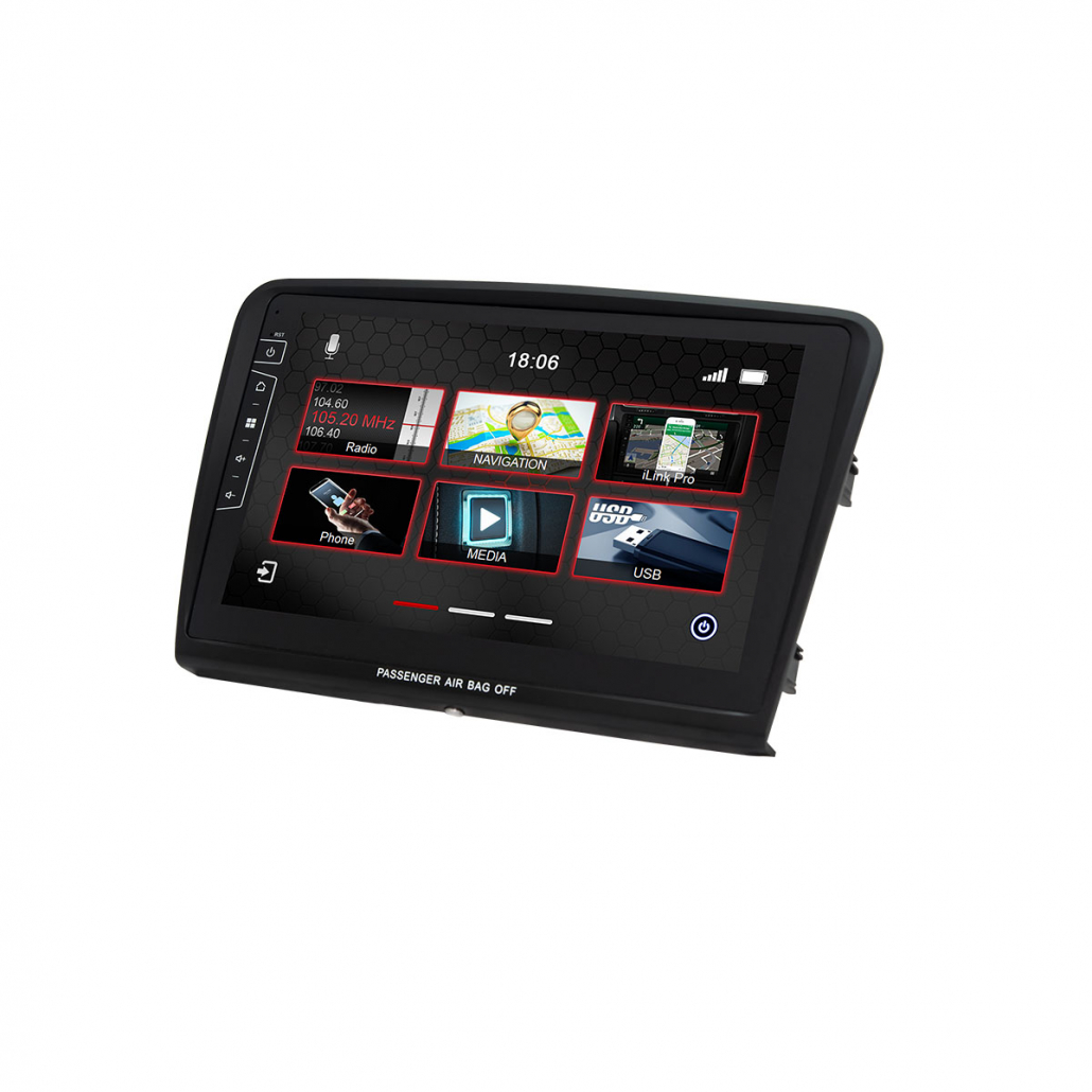 Navigatie skoda superb 2008-2016 touch Screen parrot carkit overname boordcomputer TMC Carplay android Auto TMC