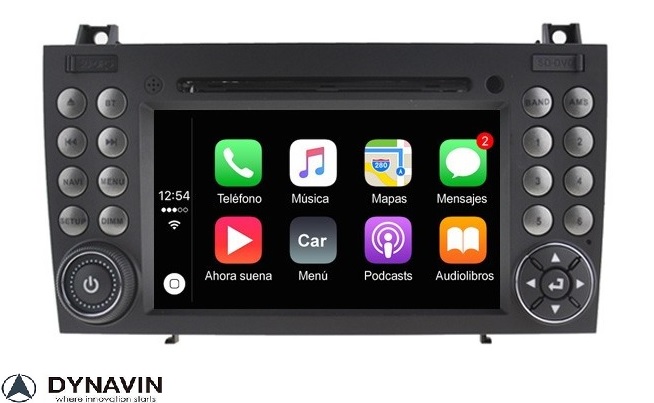 Radio navigatie Mercedes SLK 2004-2011 android 13 dvd carkit 64GB android auto apple carplay