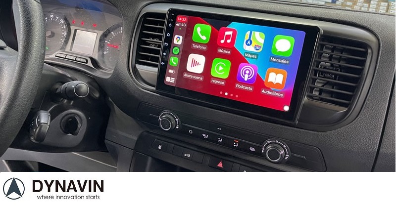 Navigatie Peugeot expert 2016-2021 carkit full touch usb android auto draadloos apple carplay android 12