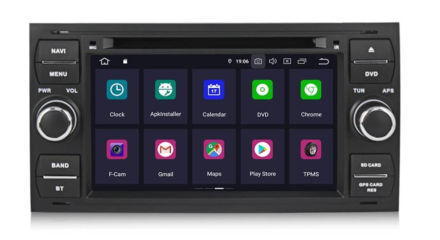 Ford kuga navigatie dvd carkit android 10 usb 64GB DAB+