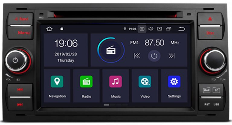 Ford Transit navigatie dvd carkit android 10 usb 64GB DAB+