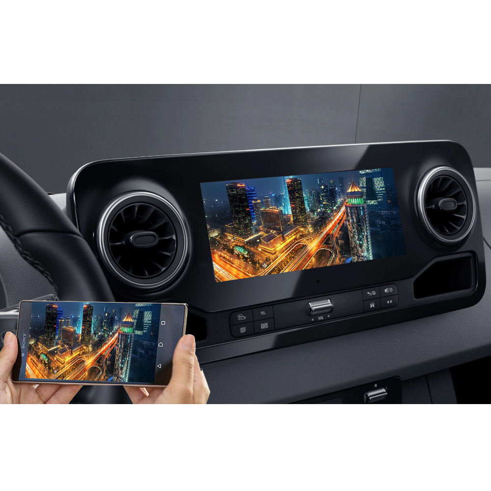 Mercedes Sprinter W907 NTG 6 10.25 vanaf 2018 10.25 inch touchScreen android carkit overname boordcomputer  Carplay android a