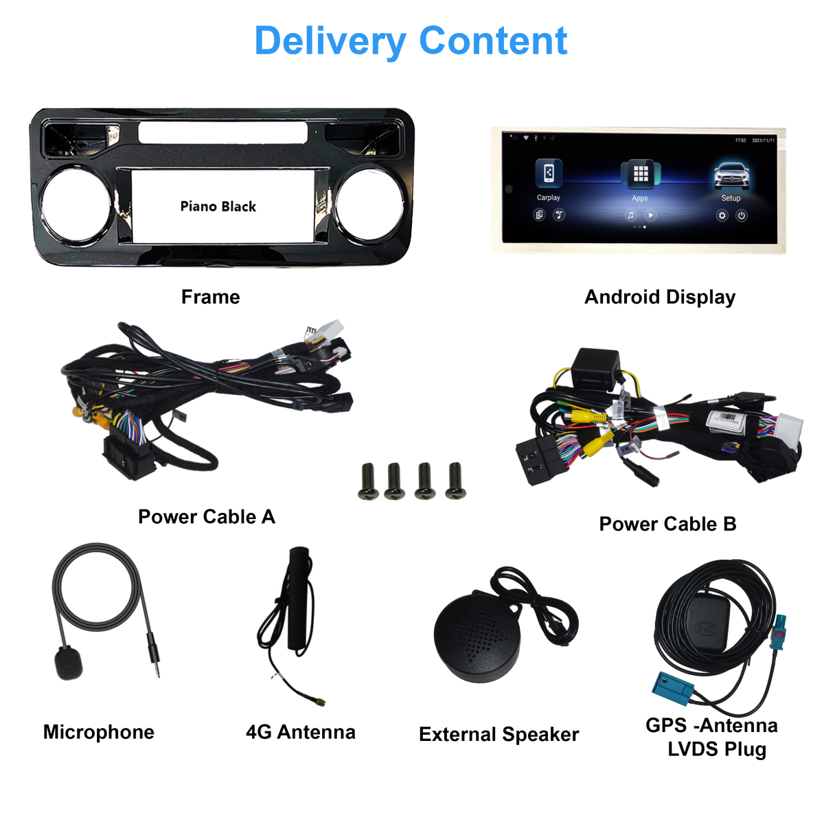 Mercedes Sprinter W907 NTG 6 10.25 vanaf 2018 10.25 inch touchScreen android carkit overname boordcomputer  Carplay android a