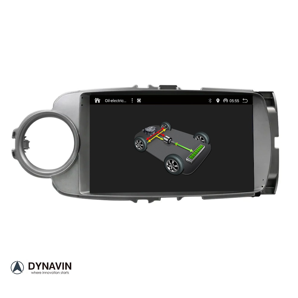 Navigatie toyota yaris Hybride dvd carkit android 13 draadloos apple carplay android auto