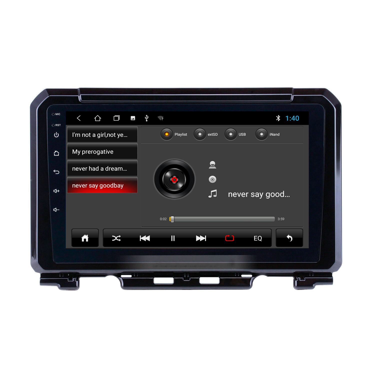 Suzuki Jimny navigatie carkit 10 inch touchscreen android 10