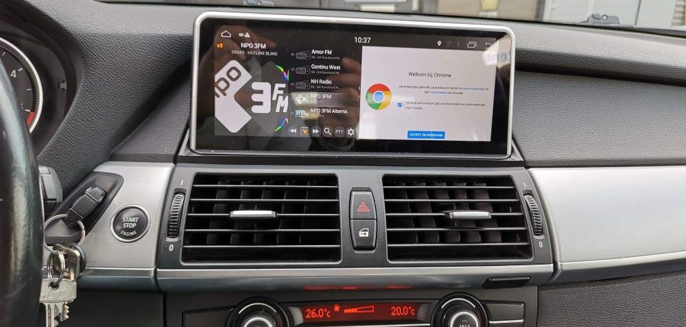 BMW X5 E70 X6 E71 10,25inch navigatie android 10 wifi USB overname iDrive