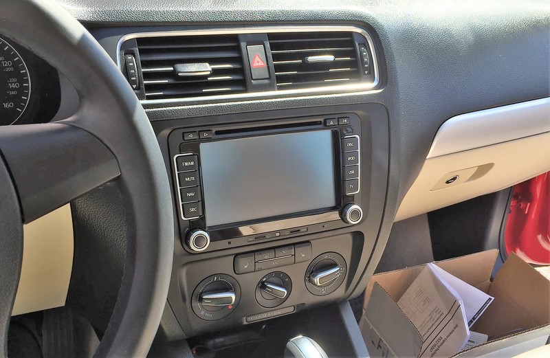 Geschikt voor volkswagen EOS Navigatie apple carplay Android auto Parrot carkit TMC DAB+