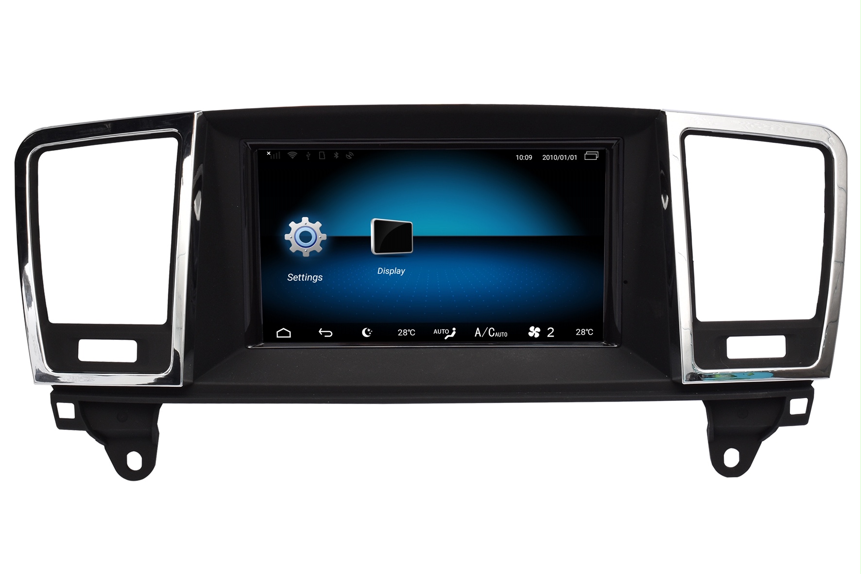 Mercedes ML navigatie vanaf 2012 carkit android 13 met apple carplay en android auto