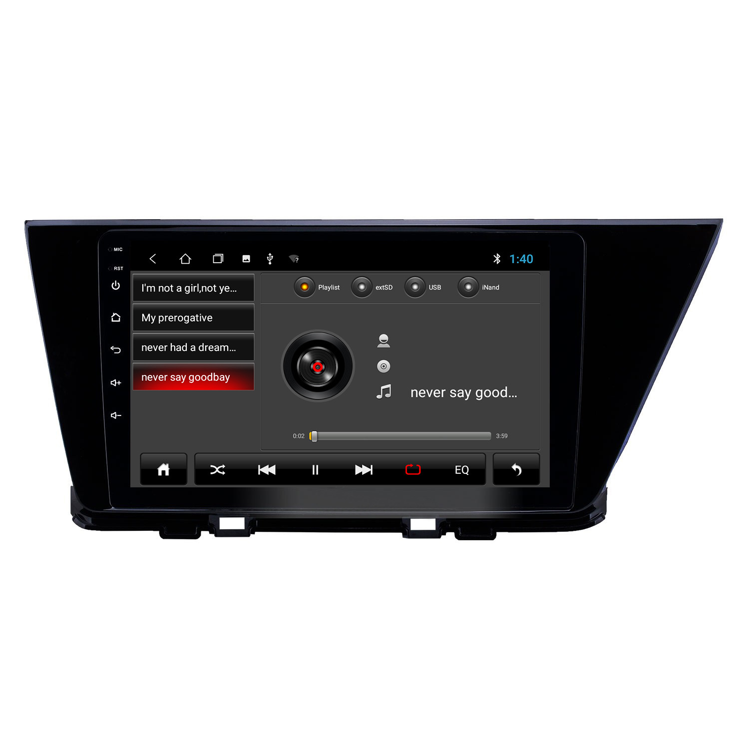 Navigatie kia niro 2016-2019 carkit 10 inch scherm android 12 usb carplay android auto 
