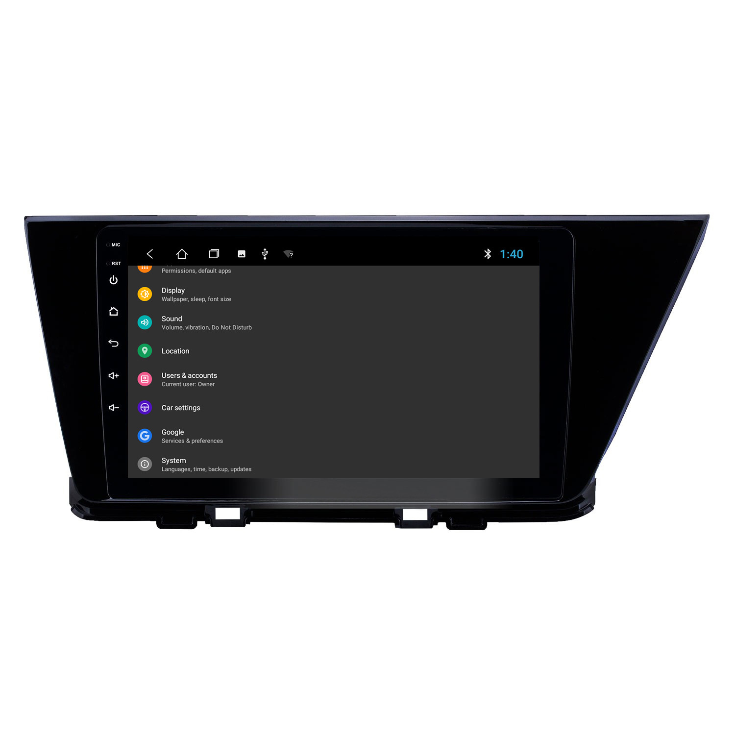 Navigatie kia niro 2016-2019 carkit 10 inch scherm android 12 usb carplay android auto 