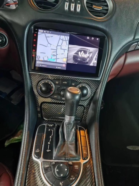 Navigatie Mercedes SL R230 2001-2011 navigatie carkit android apple carplay usb bose