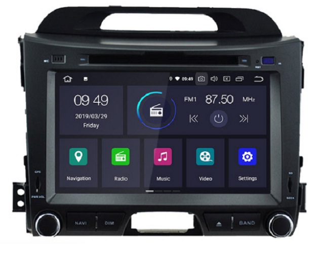 Navigatie kia sportage 2010-2015 dvd carkit android 12  dvd usb apple carplay android auto