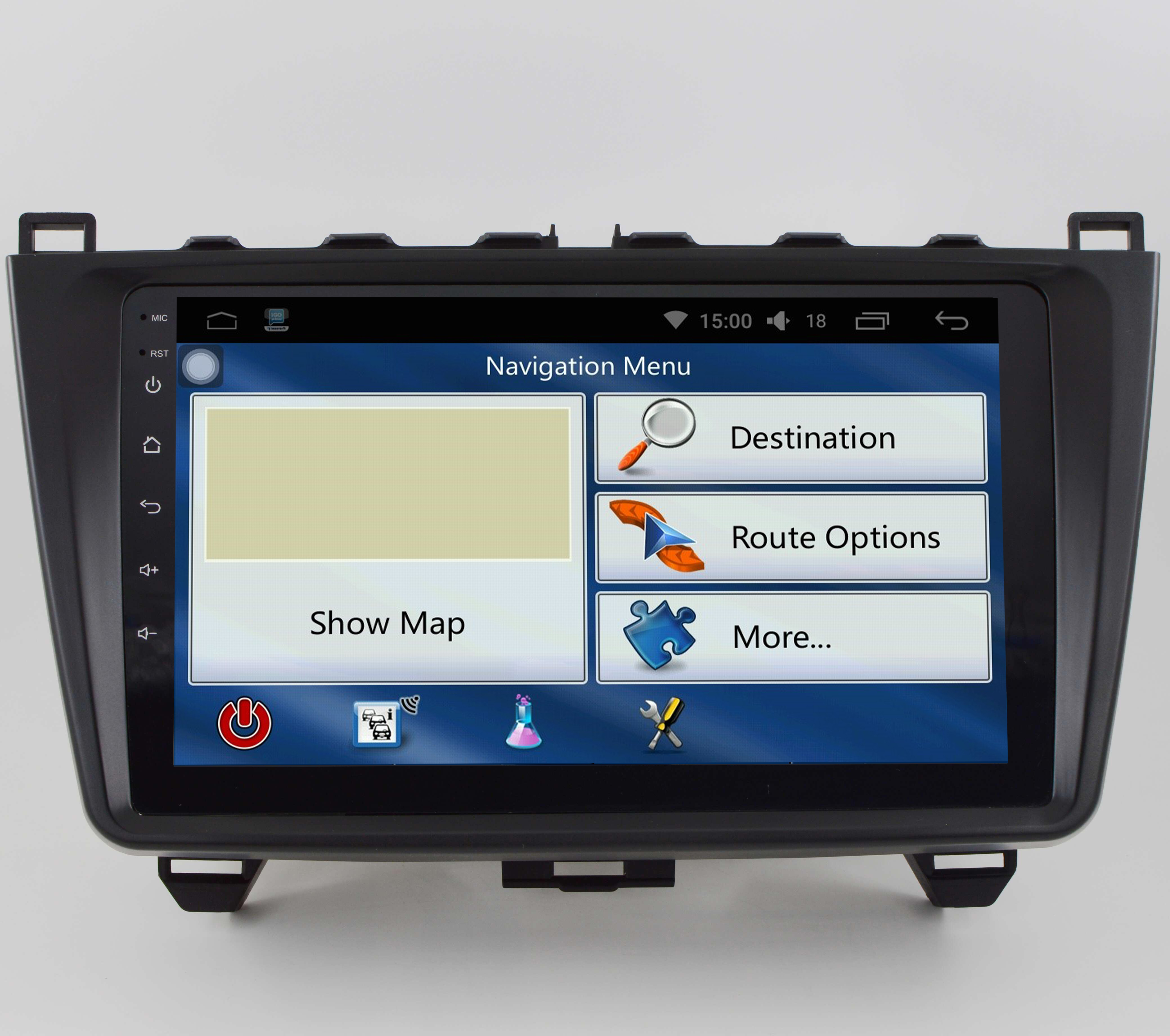 Mazda 6 2008-2012 navigatie  touchscreen carkit android 10 apple carplay en android auto 