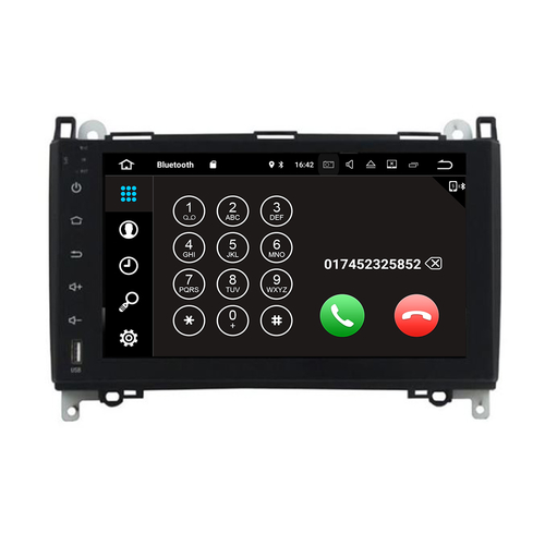 Mercedes vito 2006-2020 navigatie 10 inch carkit android 13 apple carplay android auto