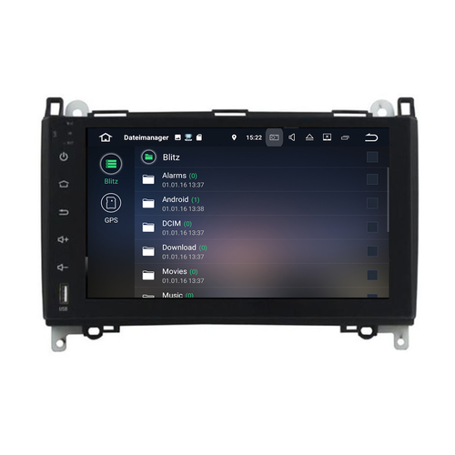 Mercedes vito 2006-2020 navigatie 10 inch carkit android 12 apple carplay android auto