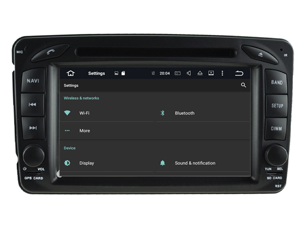 Mercedes C klasse 2000-2004 w203 navigatie dvd carkit android 10 usb dab+