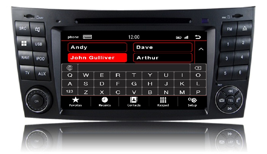 Mercedes CLS 2004-2010 navigatie dvd Parrot Carplay Android Auto DAB+