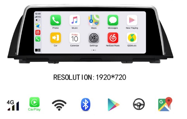 BMW 5 serie F10/F11 van 2013 – 2016 met origineel NBT systeem carkit usb android 10
