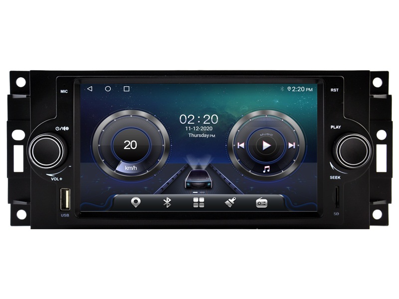 Navigatie Jeep Compass 2007-2008 carkit android 12 apple carplay android auto