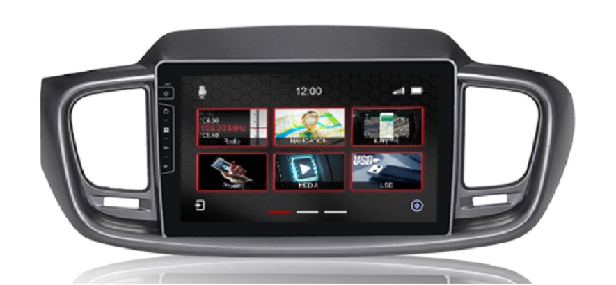 Navigatie kia sorento 2015-2018  parrot carkit overname boordcomputer TMC DAB+ Carplay