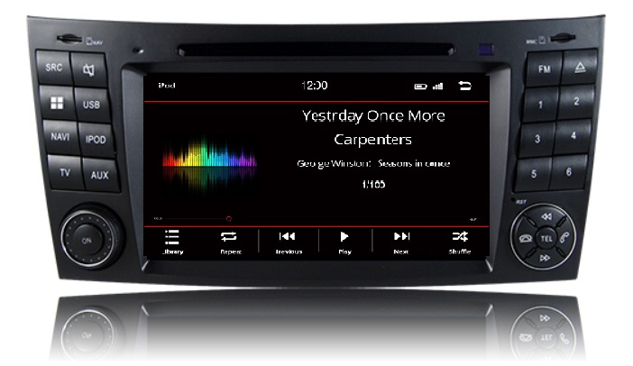 Mercedes CLS 2004-2010 navigatie dvd Parrot Carplay Android Auto DAB+