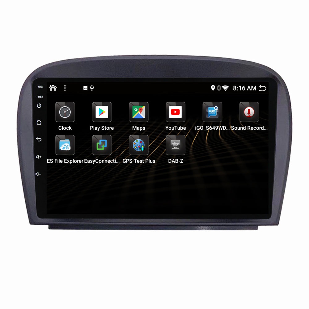 Navigatie Mercedes SL R230 2001-2011 navigatie carkit android apple carplay usb bose