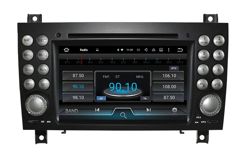 Radio navigatie Mercedes SLK 2004-2011 android 10 dvd carkit 64GB