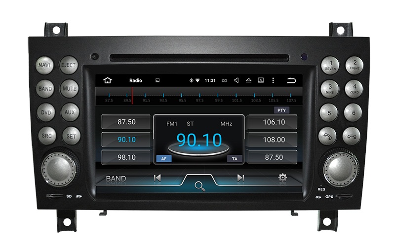 Radio navigatie Mercedes SLK 2004-2011 android 13 dvd carkit 64GB android auto apple carplay