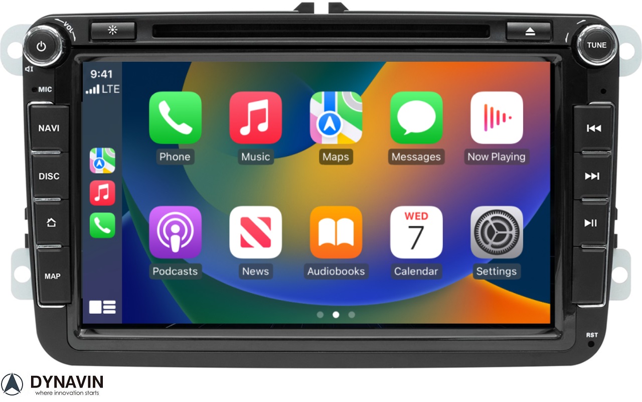 Seat Navigatie dvd carkit android 13 usb 64GB draadloos  apple caprlay android auto  8 Inch