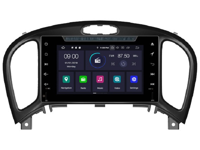 Nissan Juke 2012-2017 passend navigatie autoradio systeem op basis van Android