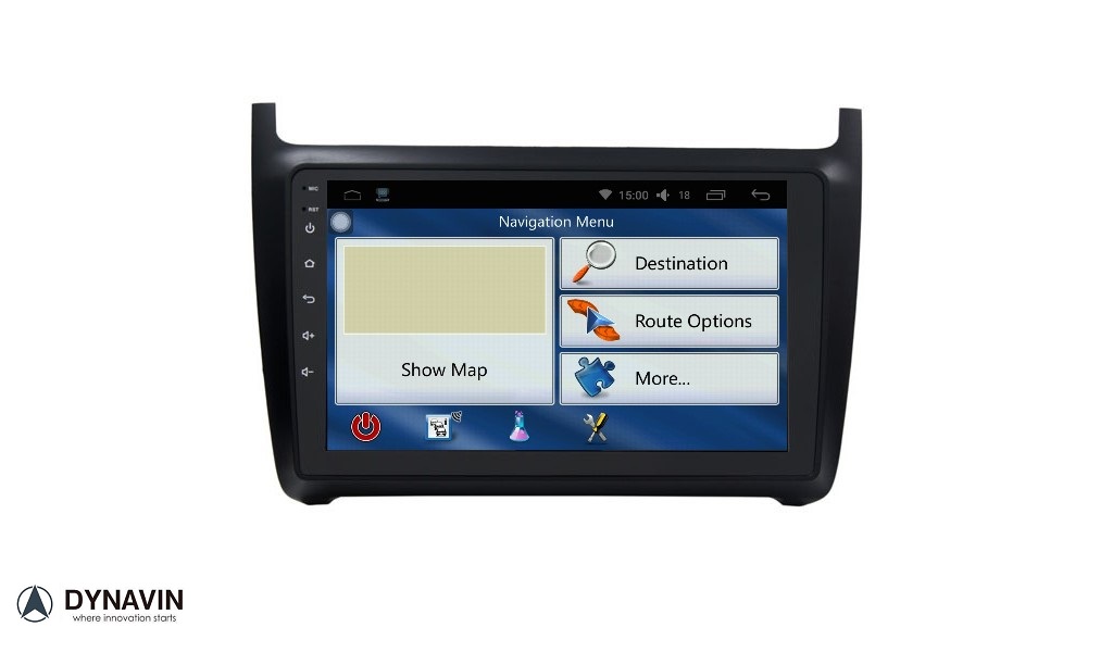 Navigatie vw polo vanaf 2014 navigatie 10.1 inch scherm carkit carplay en android auto